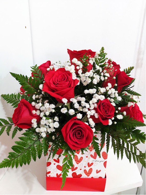 Box com 15 rosas